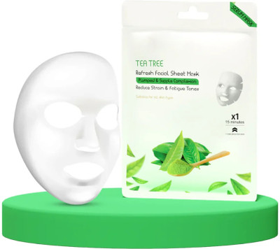 ADJD TEA TREE SHEET MASK WITH SERUM THAT REDUCE STRAIN & FATIGUE TONE(20 g)