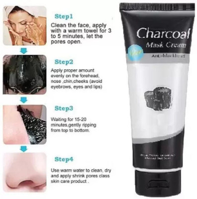 Latixmat Charcoal Face Mask Anti Blackhead Bamboo Charcoal Whitening Mask Cream(130 ml)