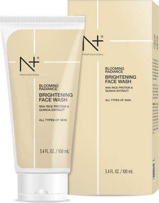 N PLUS Professional Brightening Face wash, Enriched with Rice Protein & Quinoa Ext(100 ml)