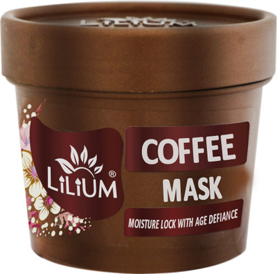 LILIUM Coffee Face Mask Moisture Lock With Age Defiance, Extra Glow & Fair Complexion(100 g)