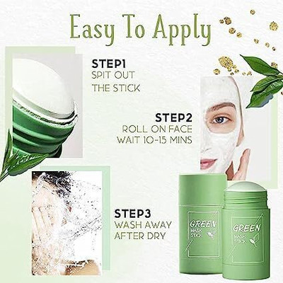 Luipui Green Tea Purifying Clay Stick face mask pack of 1(40 g)
