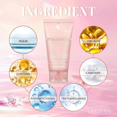 GLAMMIA Radiance Reveal Mask For Anti-Aging, Firmness, And Radiance Boost(75 ml)