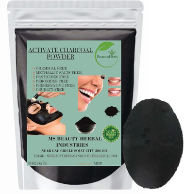 Beautoherb pure Natural Charcoal Powder for face pack new face(400 g)