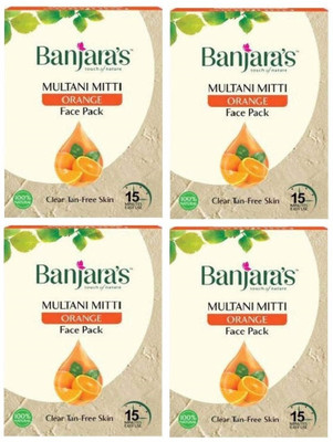 Banjaras Multani Mitti Orange Face Pack- 4 X 100g(400 g)