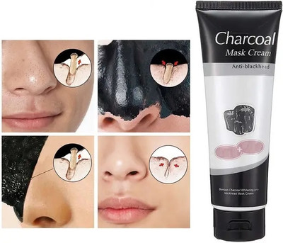 EVERERIN BEST CHARCOAL TUBE MASK FOR EXFOLIATION & OIL CONTROL1(100 ml)