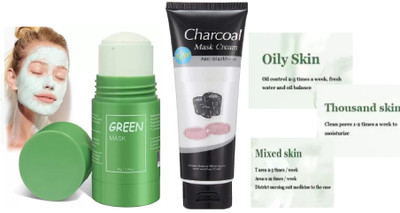 Yuency Amazing Cleansing Mud Mask Stick Green Tea & Charcoal tube(170 ml)
