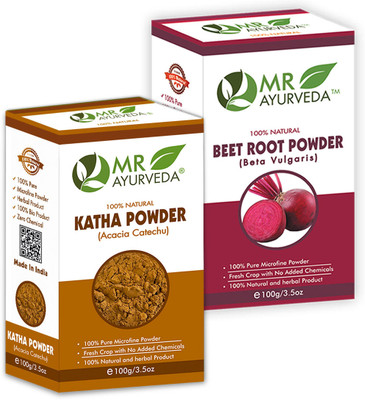 MR Ayurveda Katha Powder & BeetRoot Powder - Combo Pack(200 g)