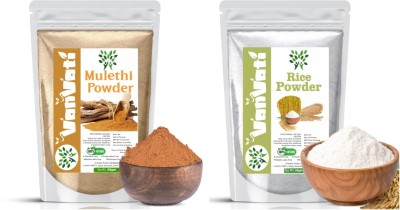 Vanvati Mulethi & Rice Powder For Face Care Skin Smoothing Remove Dead Cell(100 g)