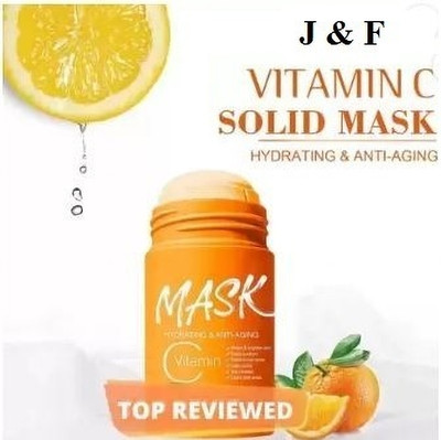 J & F ORANGE Mask With VITAMIN C , PIMPLES AND Blackhead Removal Hydrating ,Anti Aging(100 g)