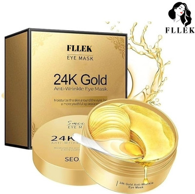 FLLEK Complex Hydrogel Under Eye Patches with Vegan Collagen Peptide(80 g)
