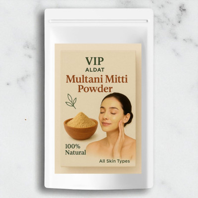 VIP ALDAT Glow Herb Multani Mitti – Herbal Face Mask for Radiant & Pimple-Free Skin(450 g)