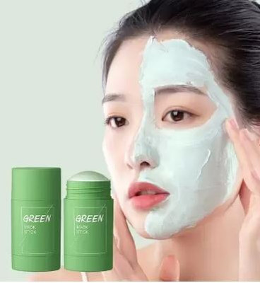 Luipui Green Tea Purifying Clay Stick Mask Oil Control face green mask stick(100 g)