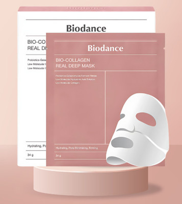 BIODANCE Bio-Collagen Real Deep Mask, Hydrating Overnight, Pore Minimizing (pack of 1)(34 g)