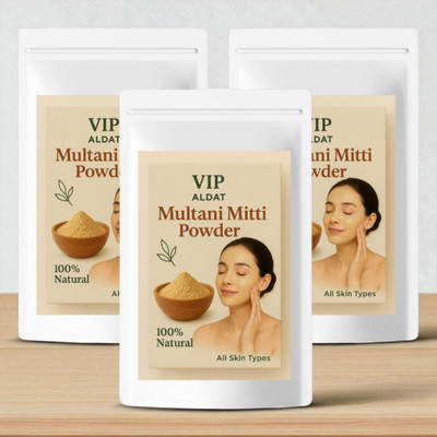 VIP ALDAT Multani Mitti Timeless Golden Radiance Elixir with Deep Skin Cleansing(450 g)