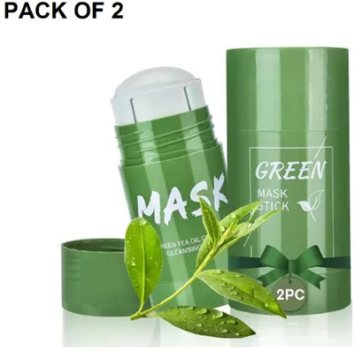 Luipui best green tea mud stick clay pack of 2(80 g)
