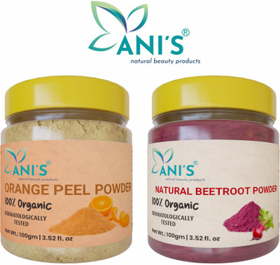 ANI'S Premium Quality Pure & Natural Orange and Betroot Powder oil control(200 g)