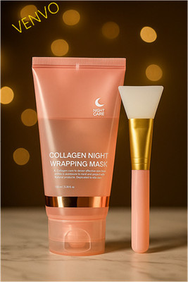 venvo Night Collagen Brightening Peel Mask With Brush(100 ml)