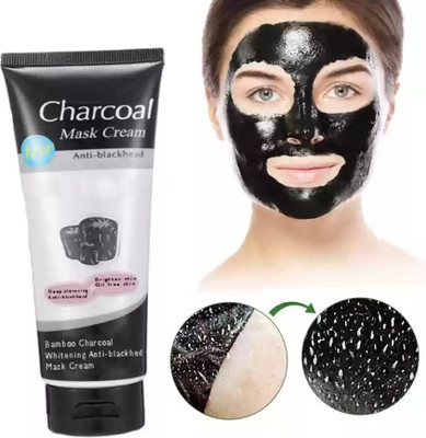 Vyomiris TAN REMOVING & SKIN BRIGHTENING CHARCOAL TUBE FACE MASK CREAM(130 ml)