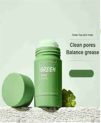 Luipui best oil control green tea stick mud face mask mud pack of 1(40 g)
