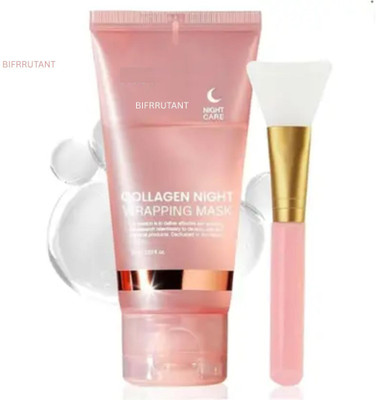 BIFRRUTANT Over Night Collagen Mask for Skin Nourishment and Glow(75 ml)