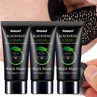 Sonavi Charcoal Peel Off Mask Blackhead Acne & Remove Dead Skin And Whitening Face(180 g)