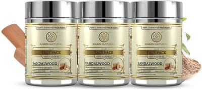 KHADI NATURAL Sandalwood Face Pack (Pack of 3)(150 g)