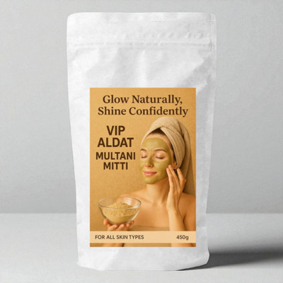 VIP ALDAT Multani Mitti Supreme Glow & Herbal Detoxifying Skin Nourishment Mask(450 g)