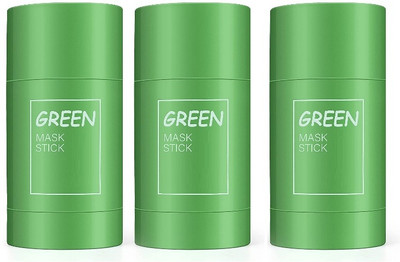 HUZURLU COMBO GREEN STICK SOILD AND FINE SUITEBLE FOR ALL SKIN TYPE MASK(120 g)