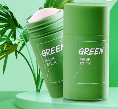 Ashav Huda Anti Acne Oil Control Green Tea Purifying Clay Stick Mask Face Shaping Mask(40 g)