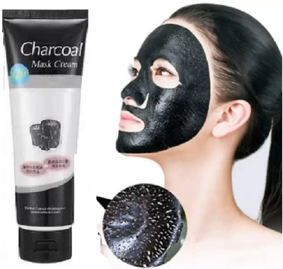 GABBU Charcoal Peel Off Mask Face Mask for All Skin Types Blackhead Remover Mask(120 ml)