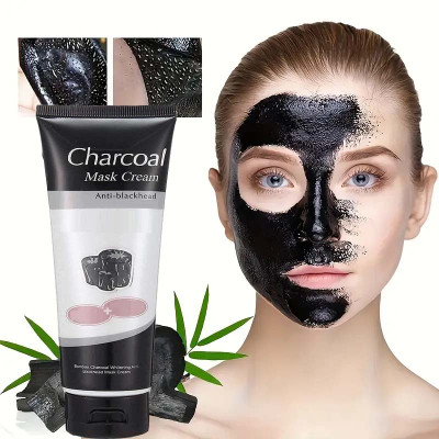 GULGLOW99 Charcoal Black Mask, Deep Cleansing Pore Purifying Oil Control,(130 ml)