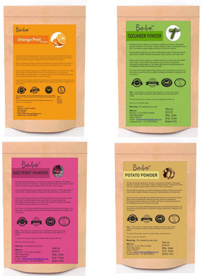 BIndian Orange Peel Beetroot Face Pack Powder Cucumber & Potato Face Pack(200 g)