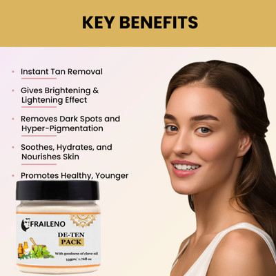 FRAILENO PROFESSIONAL De-Tan Cream with Kojic and Milk(100 ml)
