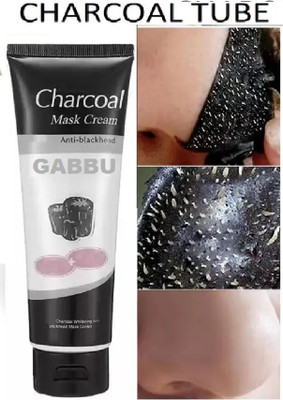 GABBU Anti Blackhead Charcoal Face Mask Cream Tube./1/-(150 ml)