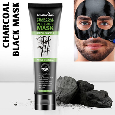 smartdrops Charcoal Peel Off Mask For Tan Removal & Deep Cleaning(60 ml)