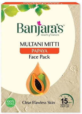 Banjaras Multani Mitti + Papaya Face Pack Powder(100 g)