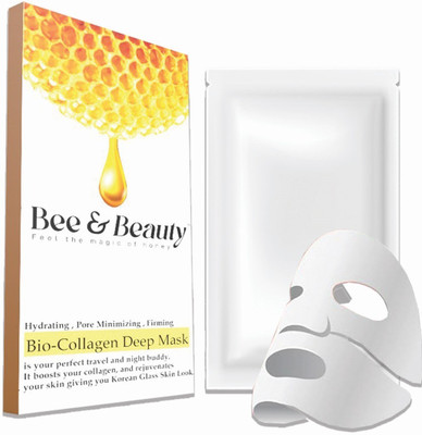 BEE BEAUTY Bio-Collagen Real Deep Mask - Hydrating Overnight Solution for Pore Minimizing(38 g)