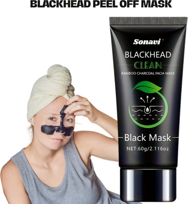 Sonavi Charcoal Peel Off Mask For Oil Control With Vitamin E & Aloevera(60 ml)
