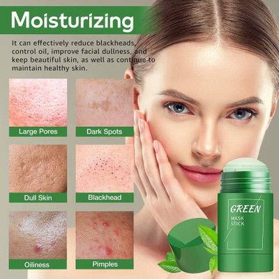 SHAGGY Green Tea Cleansing Mask Stick for Face Face Shaping Mask(100 g)