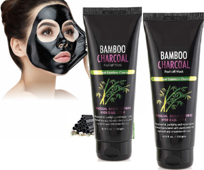 luzimaisa CHARCOAL PEEL OFF MASK CLEANS PORES REMOVES BLACKHEADS & DE-TANS FOR MEN(220 g)