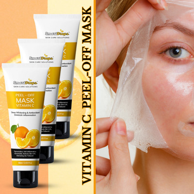 smartdrops Vitamin C Peel-Off Mask for Skin Rejuvenation, Fine Line Reduction & Brightening(180 ml)