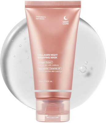 VIVIQ Collagen Overnight Wrapping Peel Off Facial Mask| Niacinamide & Ceramide NP(75 ml)