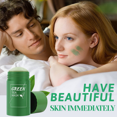 GFSU New Green Tea Mud Mask Deep Cleaning Oil Control Moisturizing Hydrating Skin  Face Shaping Mask