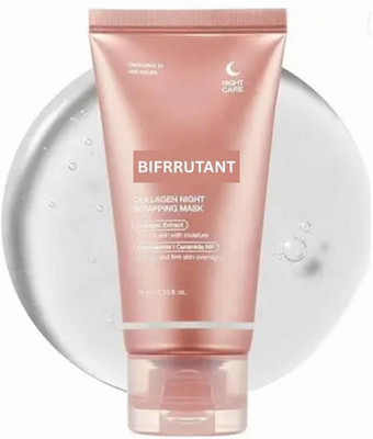 BIFRRUTANT Collagen Night Wrapping Peel Off Mask for Skin Glow Care(75 ml)