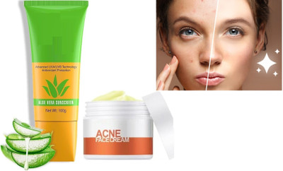 GABBU Use Anti acne cream with oil free and lightwet sunscreen(150 ml)