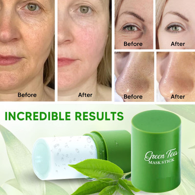 REIMICHI Green Tea Anti Acne Purifying Oil Control Detoxifying Clay Stick Mask(40 g)