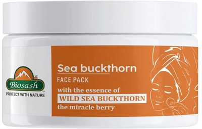 BIOSASH Sea Buckthorn Face Pack –Natural Deep Cleansing & Rejuvenating with Antioxidants(50 g)