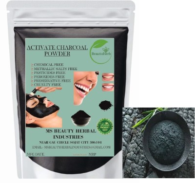 Beautoherb Natural Charcoal Powder for face pack smooting(100 g)