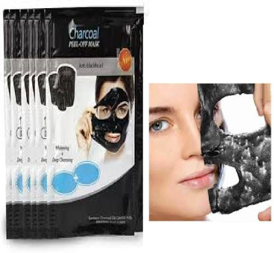 Luipui charcoal peel of mask for skin polishing ,skin toning pack of 1(150 ml)