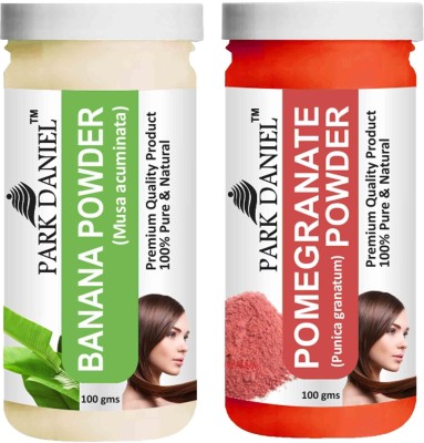 PARK DANIEL Premium Banana Powder & Pomegranate Powder Combo Pack of 2 Bottles of 100 gm (200 gm )(200 g)